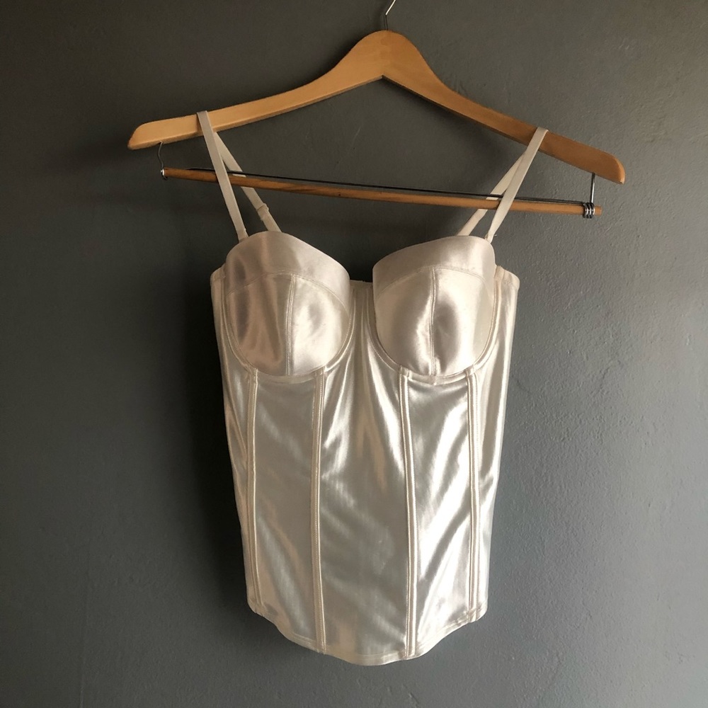Pearl corset bra